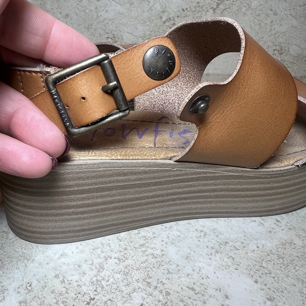 Blowfish Malibu Boho Brown Strappy Platform Sandals Comfortable Size 7 - Picture 6 of 11